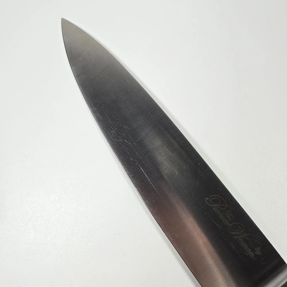 NICE Pioneer Woman Chef's Knife Wood Handle Stainless Steel Blade Full Tang‎